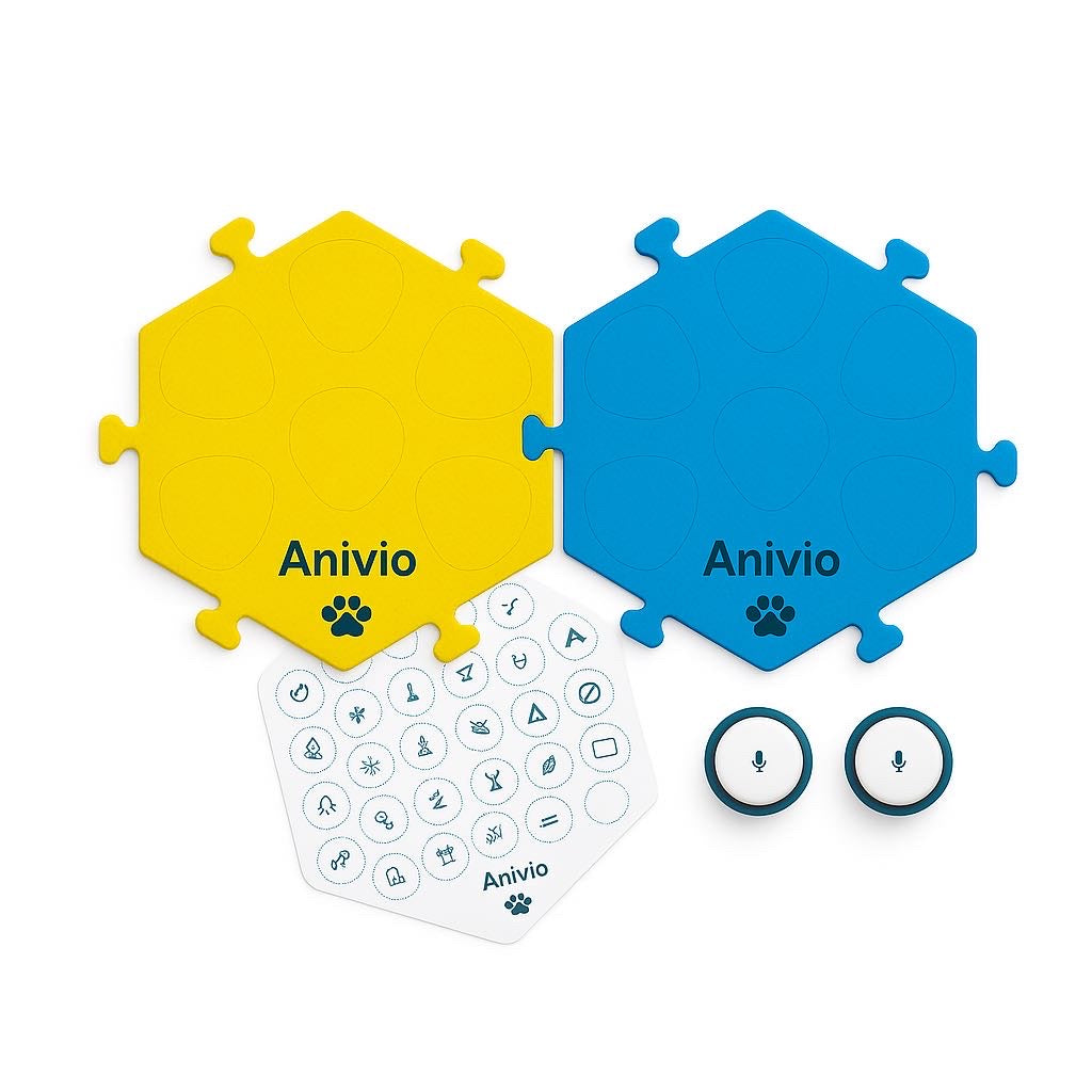 Kit de démarrage testeur Anivio – 2 boutons vocaux pour découvrir la communication animale