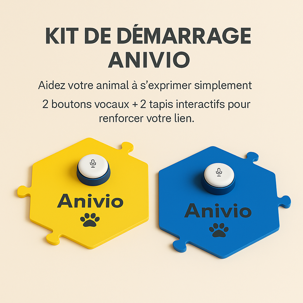 Kit de démarrage testeur Anivio® -2 boutons vocaux pour découvrir la communication avec votre animal