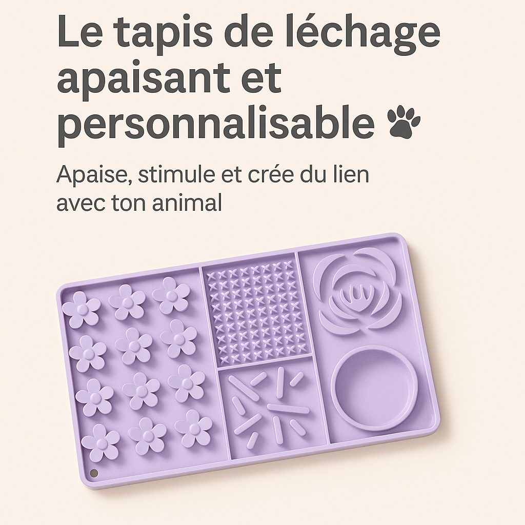 Tapis de léchage apaisant Anivio® – Un moment de calme et de bien-être pour chiens et chats