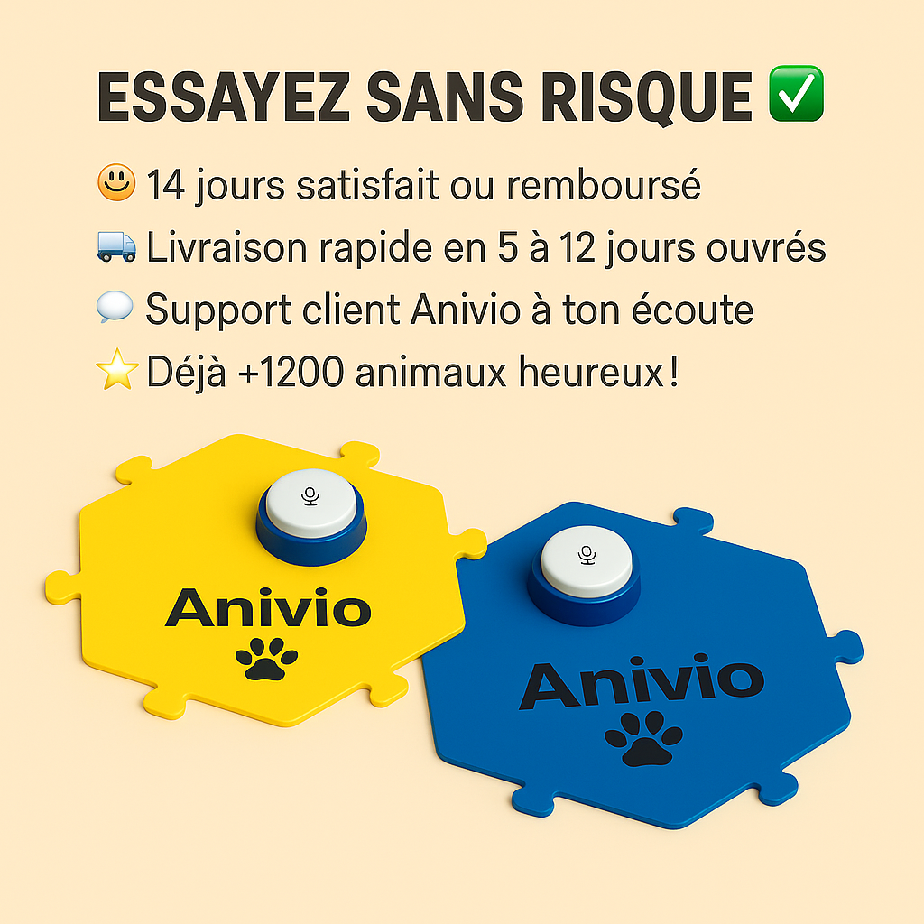 Kit de démarrage testeur Anivio® -2 boutons vocaux pour découvrir la communication avec votre animal