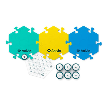 Kit complet Anivio® – 6 boutons vocaux et 3 tapis antidérapants pour approfondir la communication avec votre animal