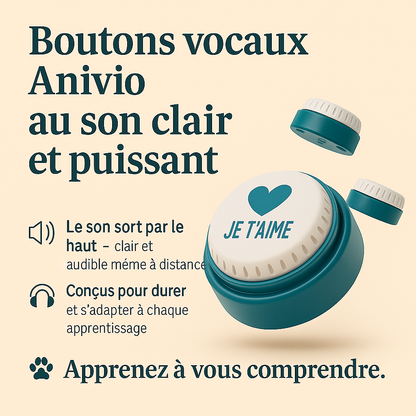 Kit de démarrage testeur Anivio® -2 boutons vocaux pour découvrir la communication avec votre animal