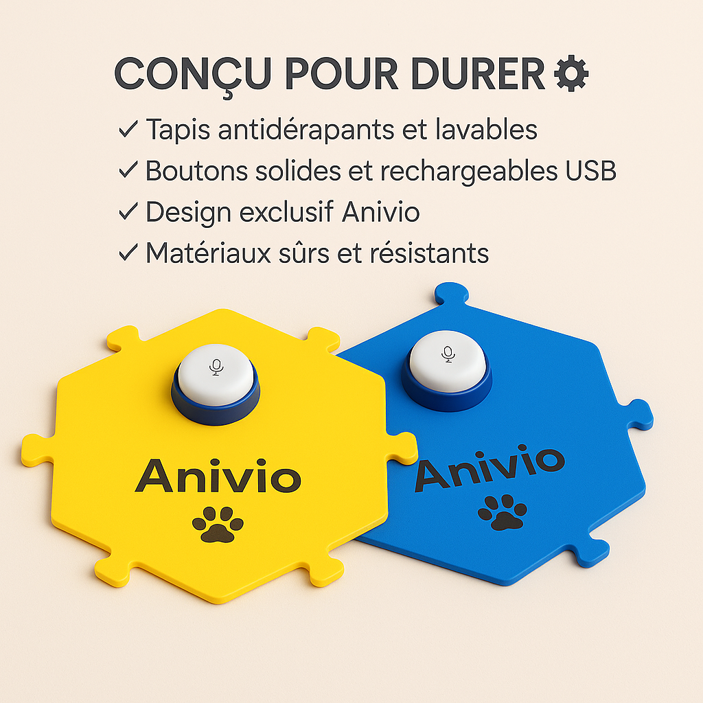 Kit de démarrage testeur Anivio® -2 boutons vocaux pour découvrir la communication avec votre animal
